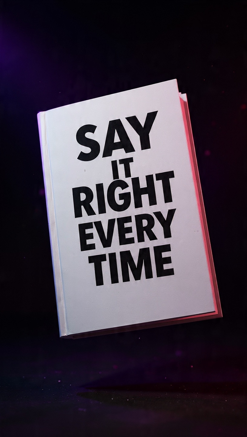 Say It Right Every Time Book Cover